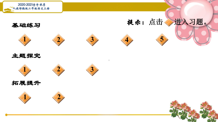 人教部编二年级语文上册妈妈睡了课后练习题课件.ppt_第2页