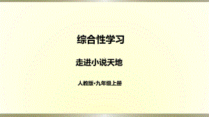 九年级上册语文第四单元综合性学习走进小说天地课件.ppt