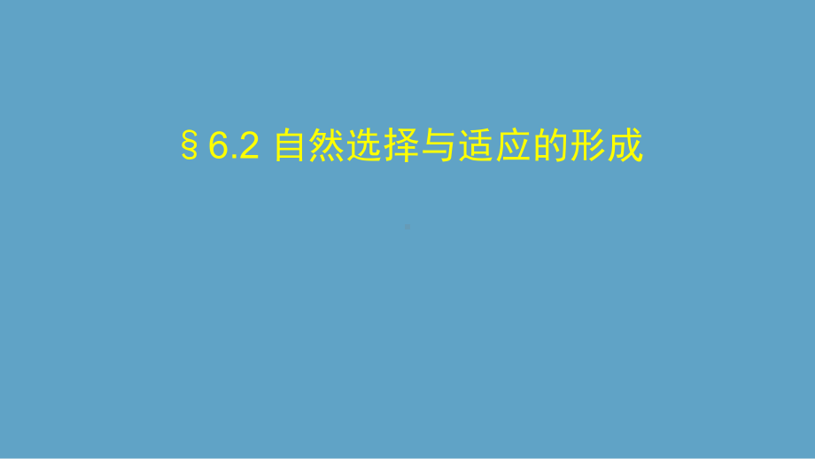 人教版生物新教材《自然选择与适应的形成》优秀课件1.pptx_第1页