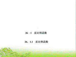 2611 反比例函数 公开课获奖课件.ppt