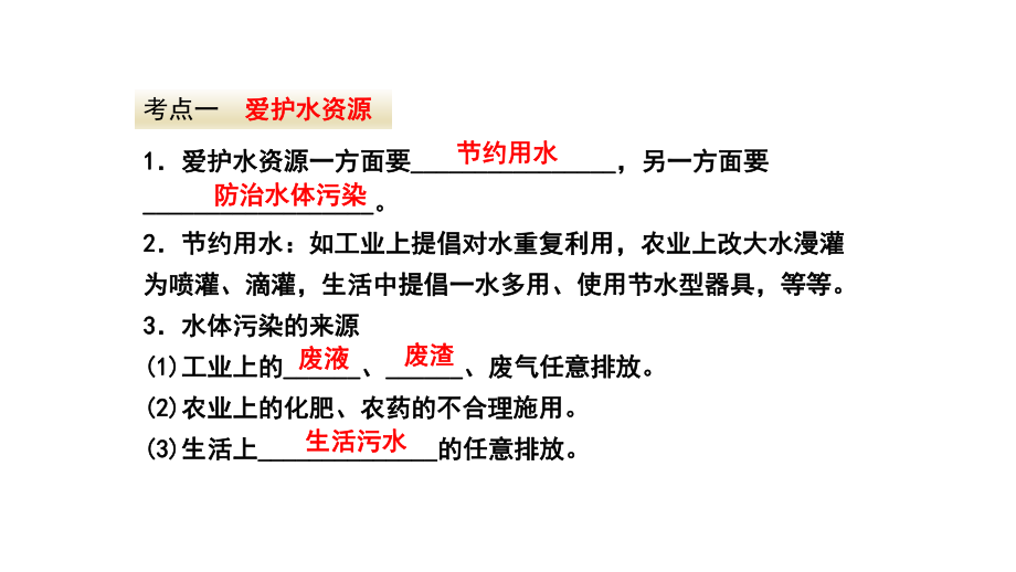 人教版九年级化学上册复习第四单元自然界的水复习课件.ppt_第3页