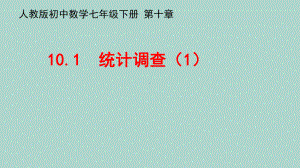 人教版初中数学七年级下册101统计调查课件.pptx