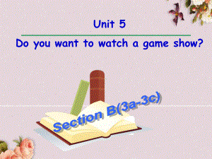 八年级英语上册 Unit 5 Do you want to watch a game show Section B(3a 3c)课件.ppt(课件中不含音视频素材)