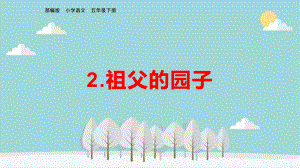 五年级语文下册《2祖父的园子》复习课件(知识提纲)部编版.pptx