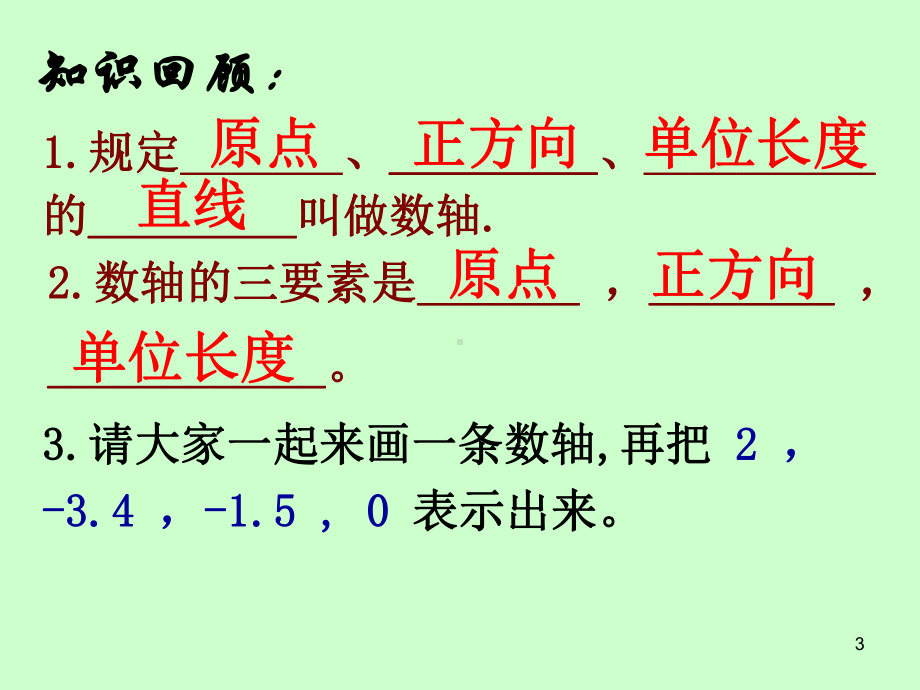 华东师大版初中数学七年级在数轴上比较大小(1课时)课件.ppt_第3页