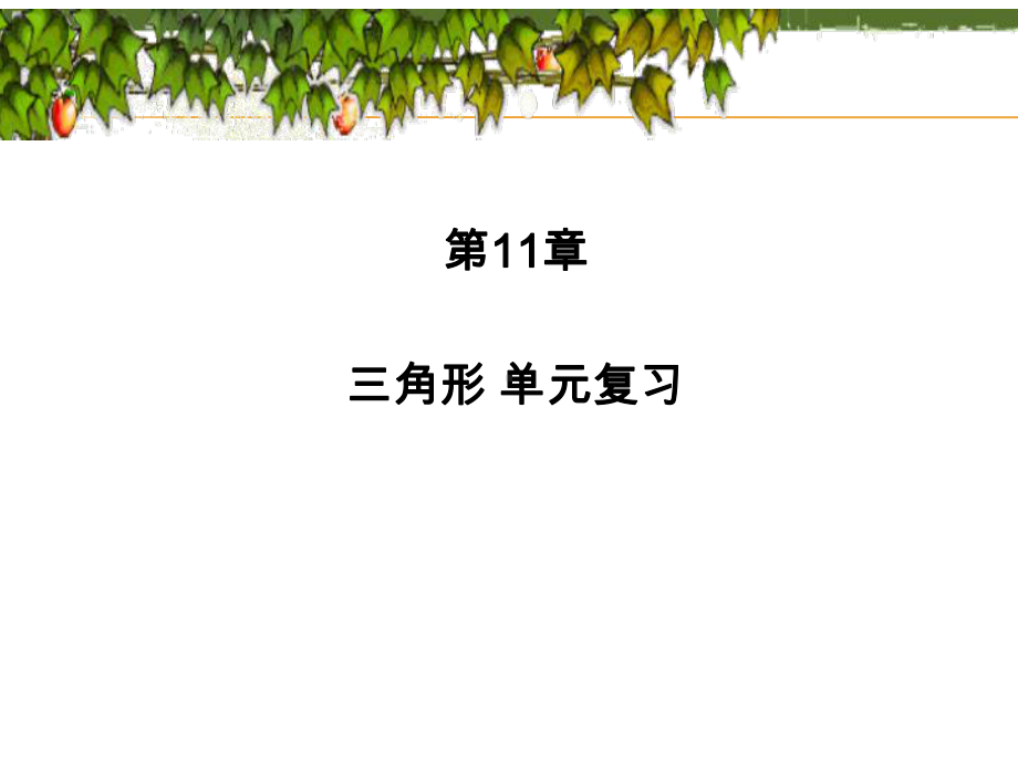 人教版八年级上册三角形单元复习课件.pptx_第1页