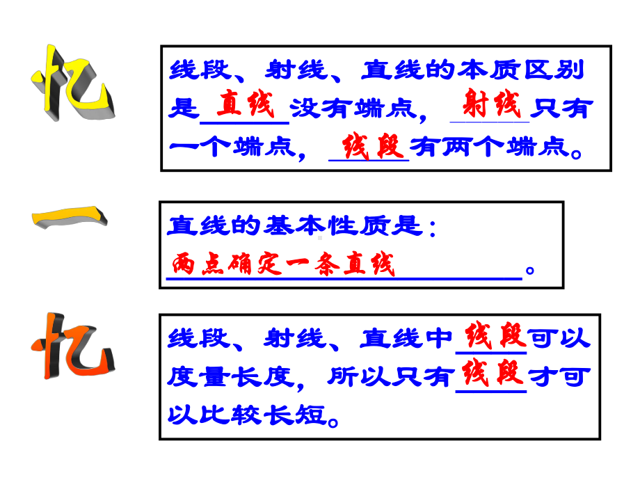 1 1 线段的长短比较课件 (沪科版七年级上).ppt_第3页