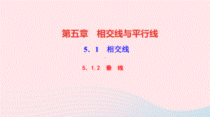 七年级数学下册第五章相交线与平行线51相交线512垂线作业课件新版新人教版.ppt