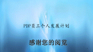 PDP员工个人发展计划(精选)课件.ppt