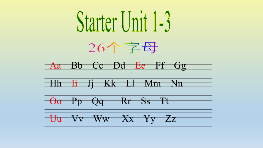 七上英语Starter-Unit1 Unit5-单元复习课件.pptx(课件中不含音视频素材)_第2页