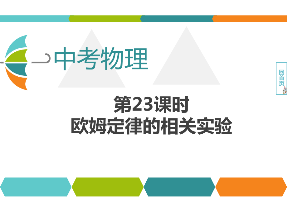 中考物理考点解读 欧姆定律的相关实验课件.pptx_第1页