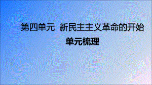 2020年八年级历史上学期第四单元《新民主主义革命的开始知识梳理》（统编版）课件.pptx