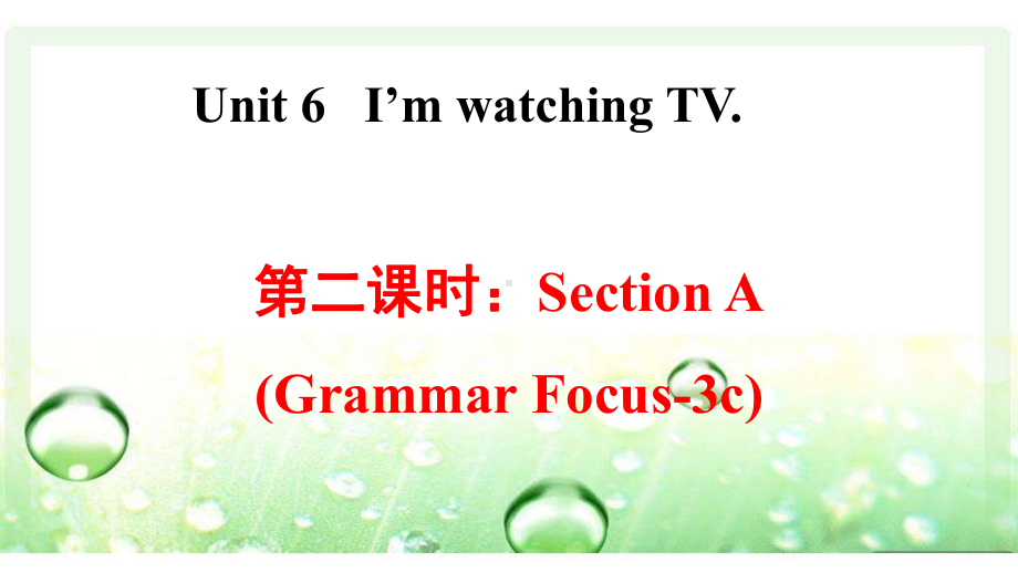 七年级英语下册Unit 6SectionA (Grammar Focus 3c)课件.pptx(课件中不含音视频素材)_第1页