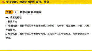 2020年中考化学复习专题：物质的检验和鉴别、除杂课件.pptx