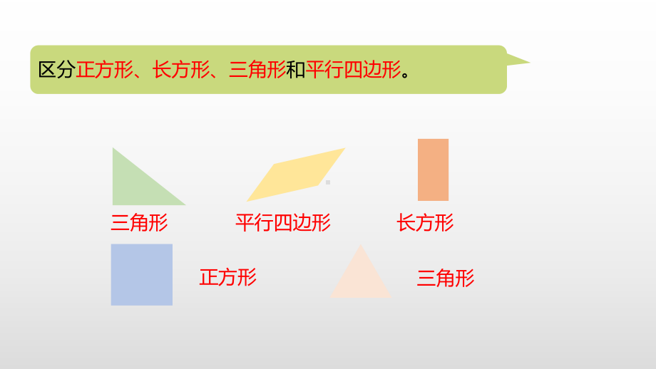 北师大版一年级数学下册整理与复习第2课时图形与几何课件.pptx_第3页