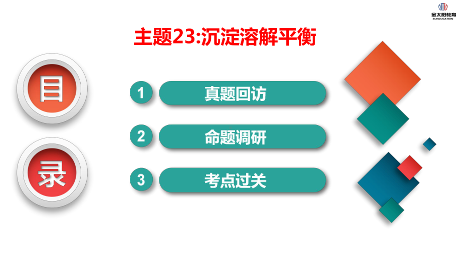 2020届全国高考化学新考案第八单元主题23沉淀溶解平衡课件.pptx_第2页