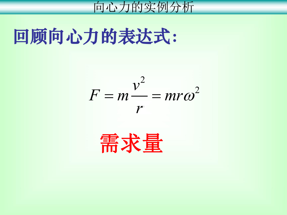 公开课课件 向心力的实例分析水平方向的匀速圆周运动.ppt_第2页