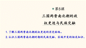 人教新版必修中外历史纲要上三国两晋南北朝的政权更迭与民族交融（优质课件）.pptx(课件中无音视频)