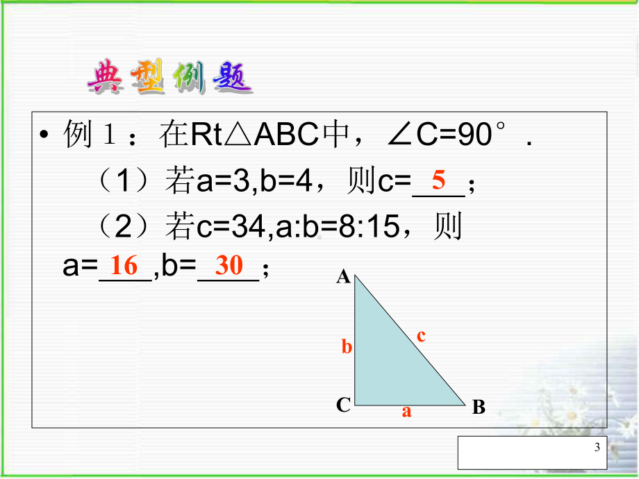 勾股定理复习北师大版八年级数学上册优质课件.ppt_第3页