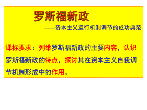 人民版历史必修二专题六罗斯福新政教学课件.ppt