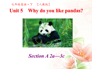 人教版七年级英语下册教学课件-第五单元-Unit 5 Why do you like pandas第二课时.pptx(课件中不含音视频素材)