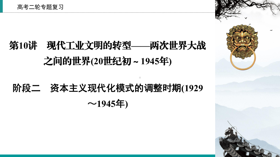 2020届二轮复习 资本主义现代化模式的调整时期(1929～1945年)课件.ppt_第2页