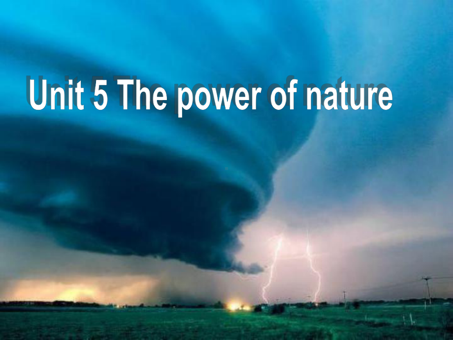 人教版高二英语选修六Unit 5 The power of nature Writing课件.ppt(课件中不含音视频素材)_第1页