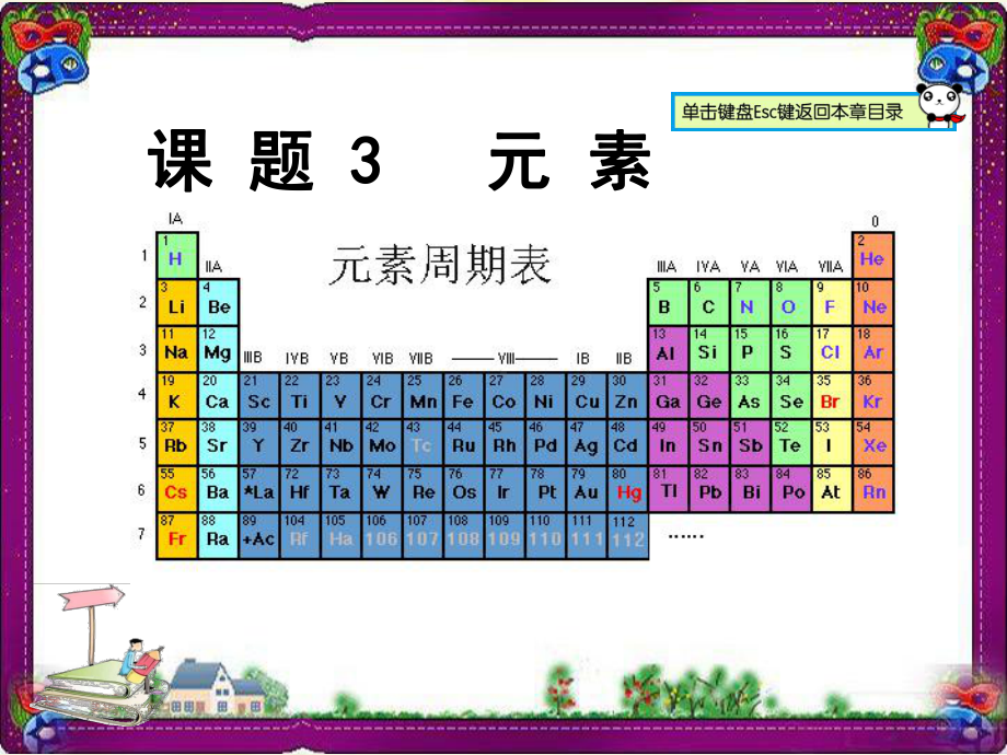 （人教版）最新版九年级化学上册：33 元素教学课件.ppt_第1页