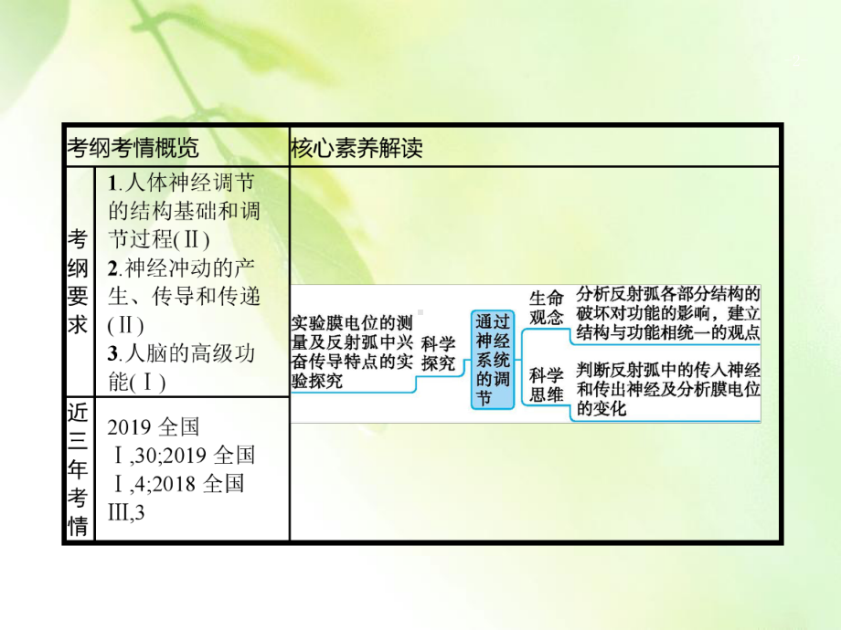 2021版高考人教版生物一轮复习课件：第26讲 通过神经系统的调节.pptx_第2页