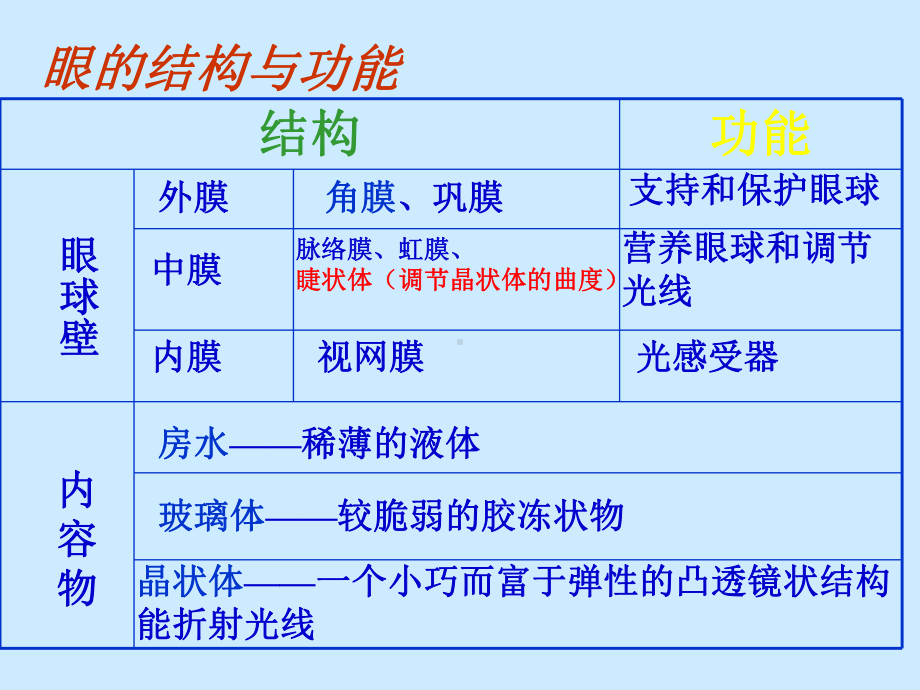 北京版初中初一七年级下册生物：感觉和感觉器官-课件5.ppt_第3页