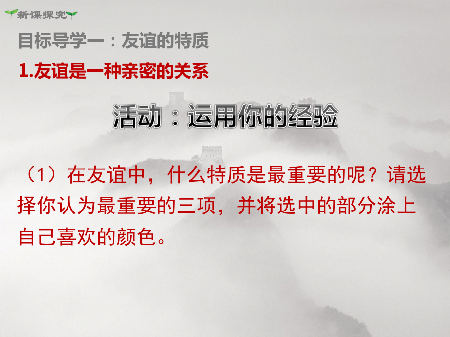 人教版部七年级上册道德与法治《第二单元友谊的天空第四课友谊与成长同行第2课时深深浅浅话友谊》课件.pptx_第3页