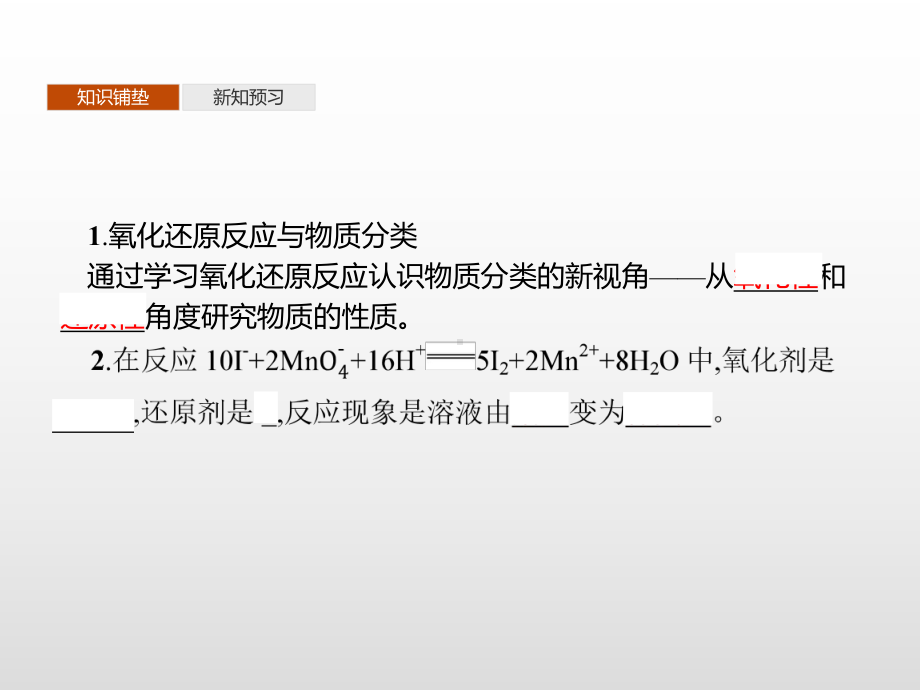 《氧化还原反应》元素与物质世界(第3课时氧化还原反应的应用)课件.pptx_第3页