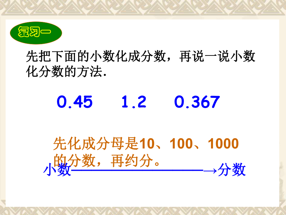 六年级数学上册《百分数和小数分数的互化》课件 苏教版.ppt_第2页