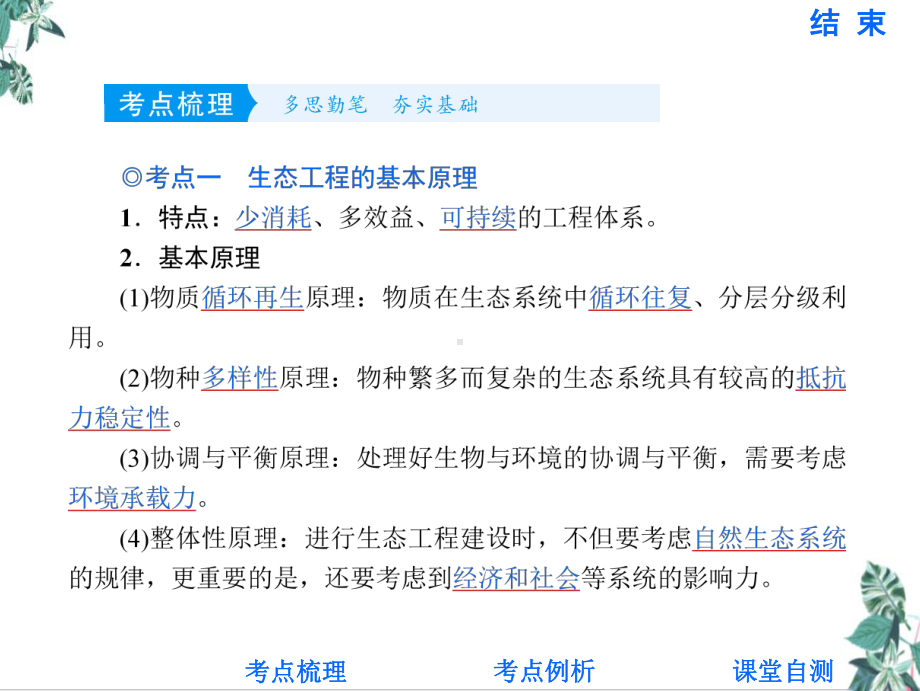 124生态工程教学课件 2021届高三高考生物一轮复习考点突破.ppt_第1页