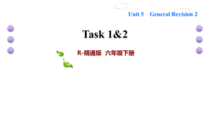 六年级下册英语训练课件-Unit 5　General Revision 2Task 1&2 (共13张PPT)人教精通版.ppt