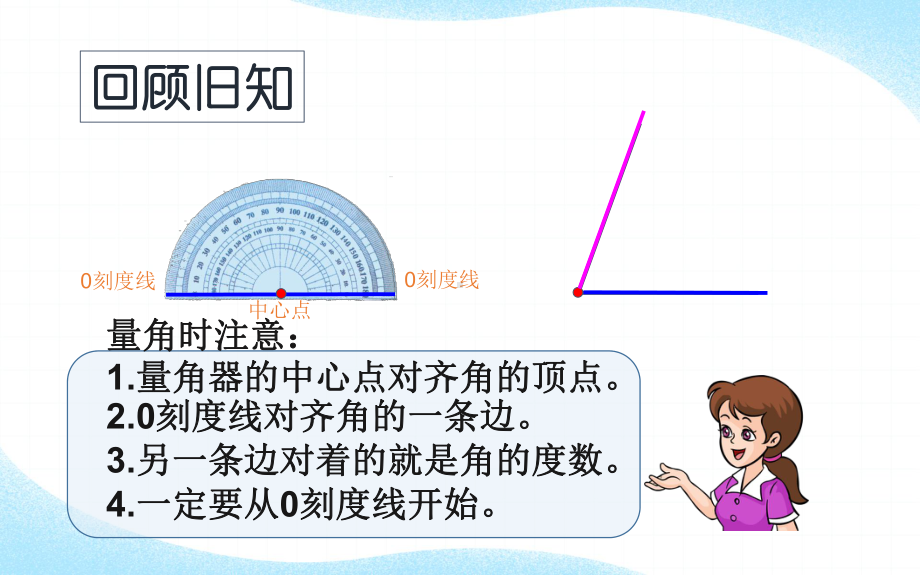 四年级数学上册课件-3.5 画角13-人教版(共18张PPT).pptx_第3页