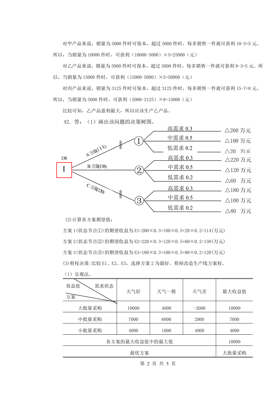 《管理学基础（第2版）》试卷A答案.doc_第2页