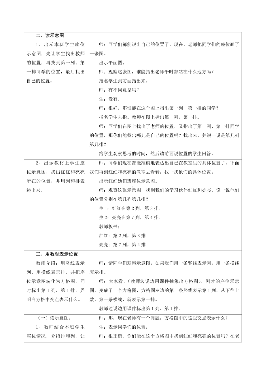 六年级下册数学教案-2.1 用数对表示位置｜冀教版.doc_第2页