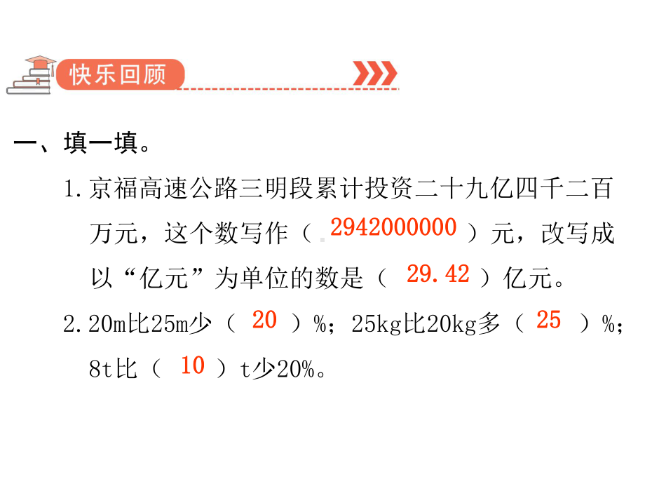 六年级下册数学作业课件-第六单元 1.数与代数 双休作业九 人教版(共10张PPT).pptx_第2页