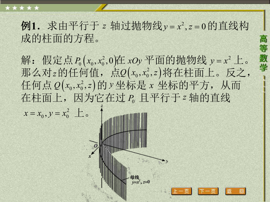 《高等数学（第二版）》课件4.第四节 柱面和二次曲面.ppt_第3页