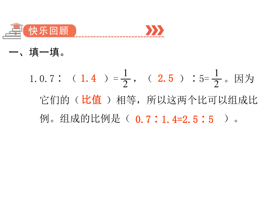 六年级下册数学作业课件-第四单元 1.比例的意义和基本性质 双休作业五 人教版(共11张PPT).pptx_第2页