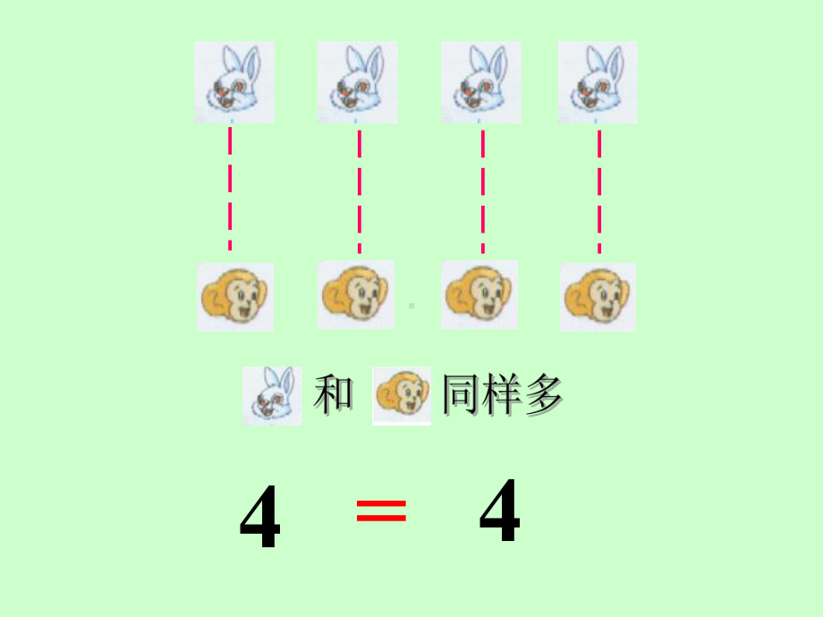 一年级上册数学课件-2.2.2 认识-、=、-等数学符号 ▏冀教版(共19张PPT) (1).ppt_第3页