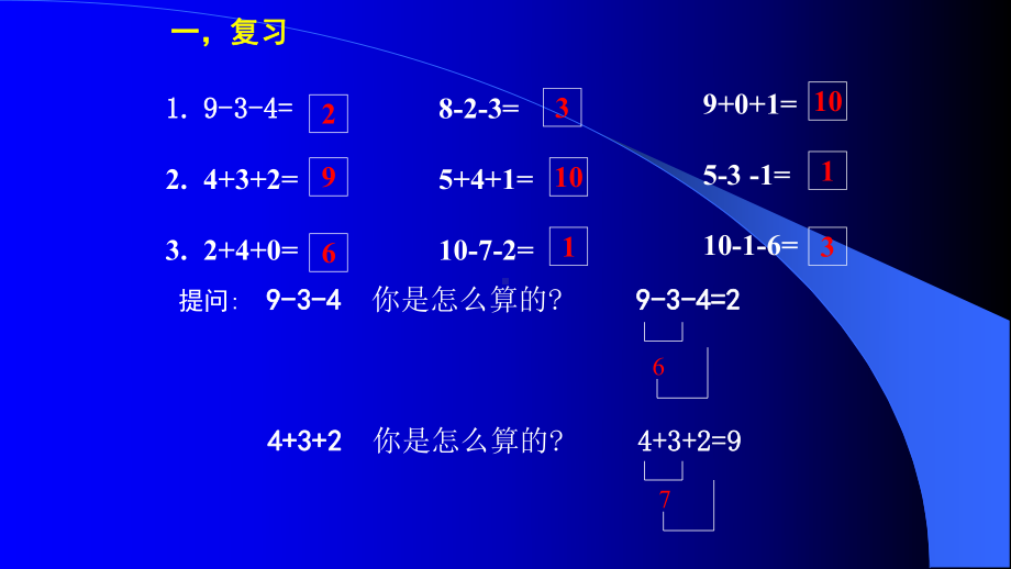 一年级数学上册课件- 5.5 加减混合 -人教新课标 （共16张PPT）.pptx_第3页