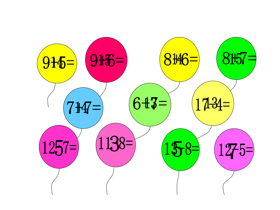 一年级上册数学课件-6.3 14、15减几 ︳西师大版 (共18张PPT).pptx_第2页