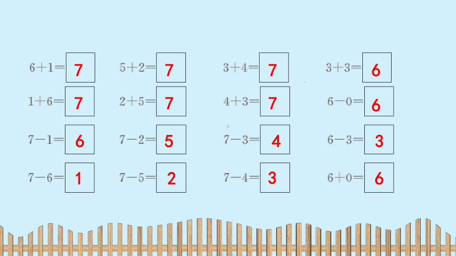 一年级上册数学课件-第五单元1.2 6和7的加减法 人教新课标 (共12张PPT).pptx_第3页