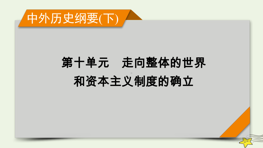 新高考2023版高考历史一轮总复习第10单元模块总结.pptx_第1页