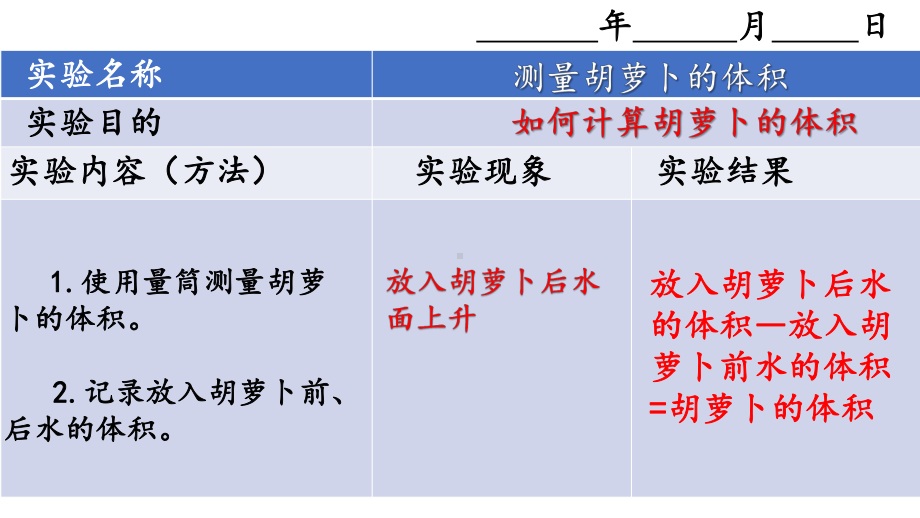 2022新冀人版三年级上册《科学》全册实验报告 ppt课件.pptx_第1页