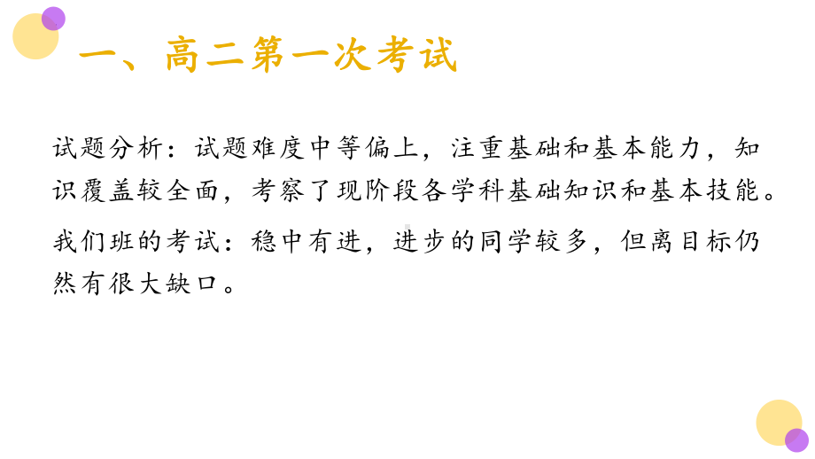 海南省儋州黄冈实验学校2022高二（3）班上学期期中考试总结班会 ppt课件.pptx_第2页