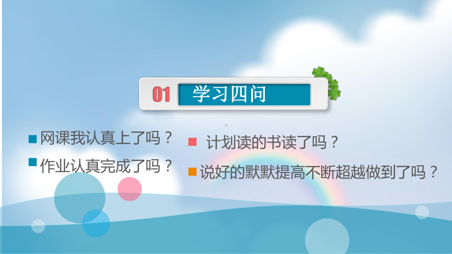 我们的网课阶段总结 ppt课件 2022高二网课班会 .pptx_第3页