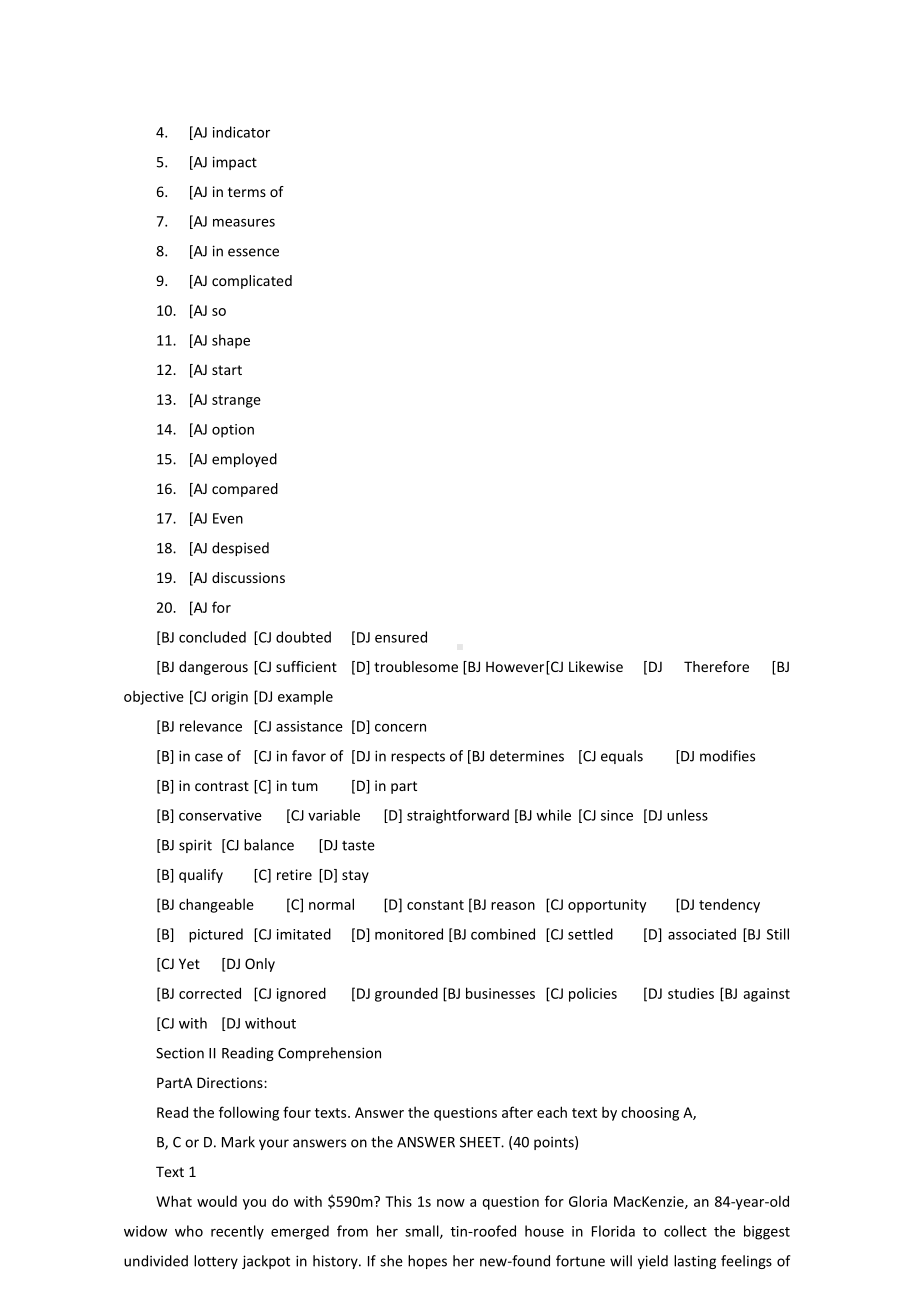 2014-2022年全国硕士研究生入学统一考试英语（二）试题（附答案）.docx_第2页